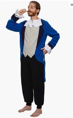 Silver Lilly FUNZIEZ! Colonial Pilgrim Costume Onesie Size S